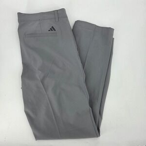Adidas Golf Pants Mens 34x31 Gray Lightweight Performance Trousers